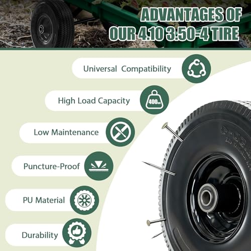 RETOTLA heavy-duty polyurethane tire delivers reliable load handling and puncture resistance.
