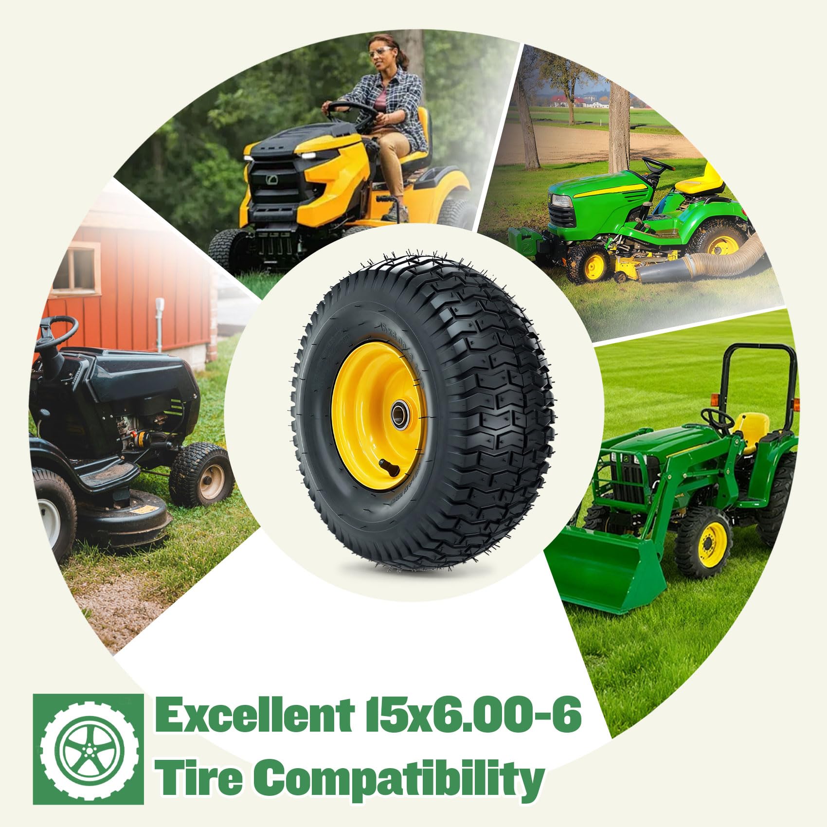 RETOTLA 570lbs load capacity emphasizes rugged mowing potential