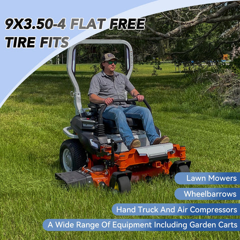RETOTLA flat-free design minimizes maintenance and downtime during mowing tasks.