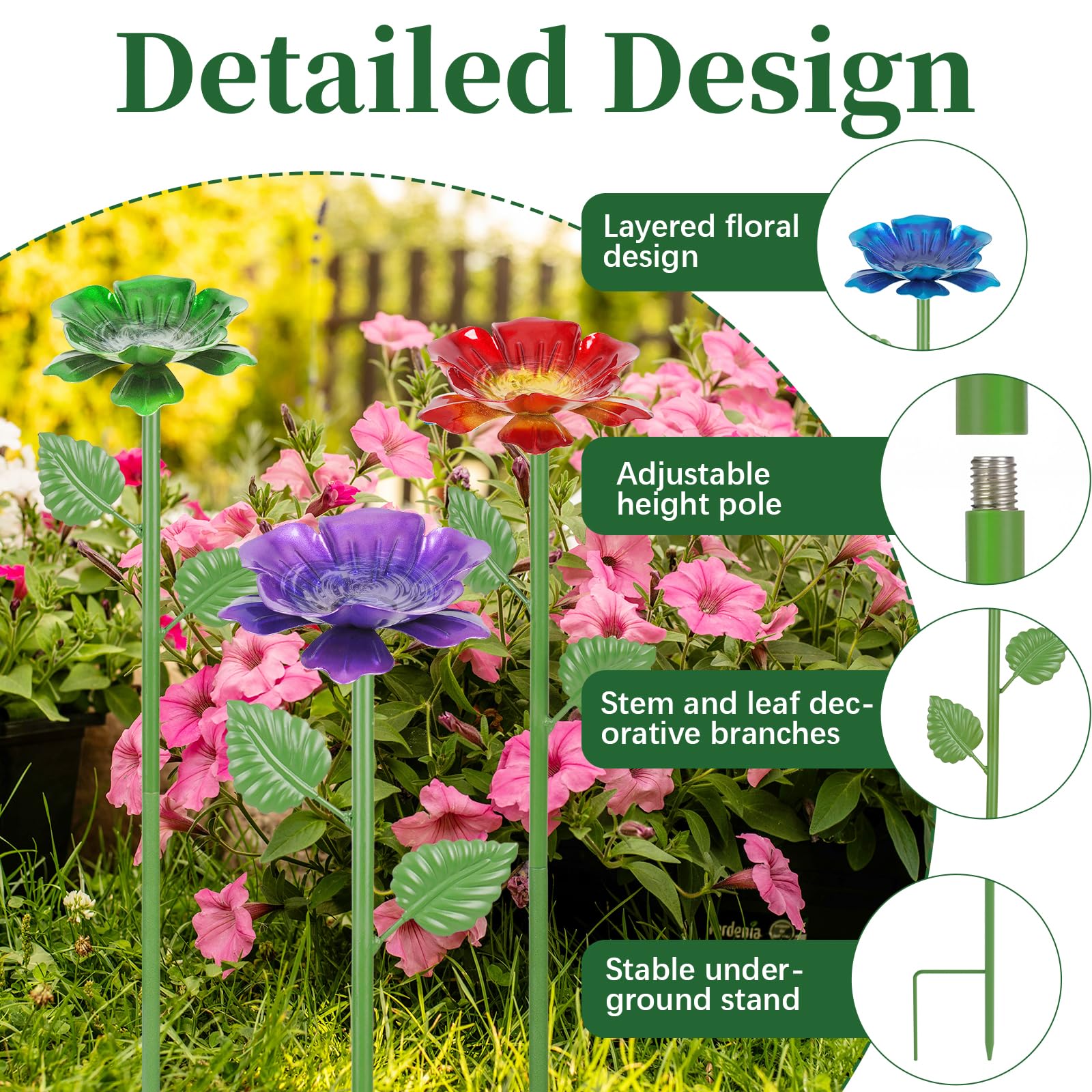 Retyion bee watering station assembly showing simple setup for multiple heights