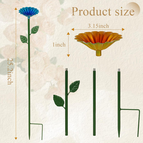 Retyion green flower design invites bees and butterflies to sip and visit your garden.