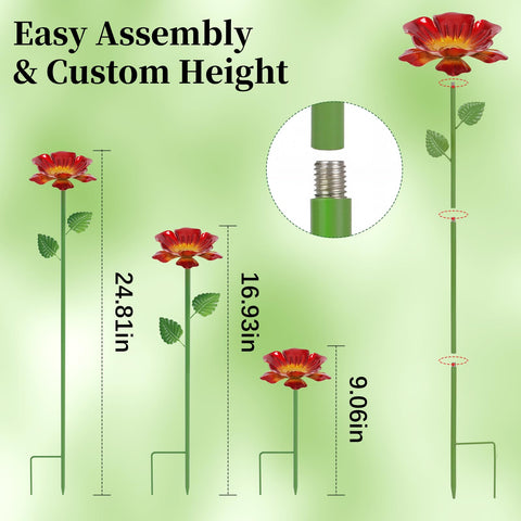 Retyion bee watering station with green leaves blends with garden greenery and stability