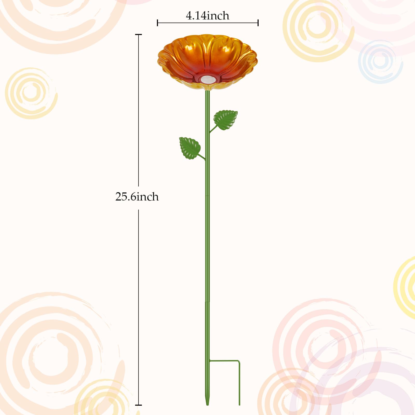 Retyion bee watering station green heart-flower adds color to outdoor spaces
