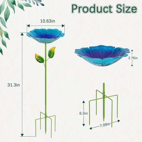 Retyion outdoor hummingbird water bowl provides a clear, inviting water source.