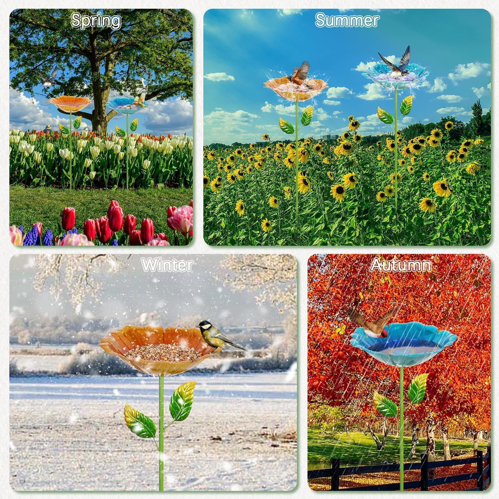 Retyion versatile design works as water station, feeder, or decor.
