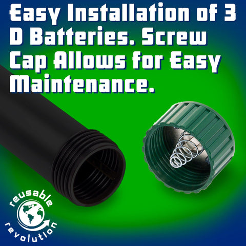 Reusable Revolution Mole Chaser battery compartment accessible