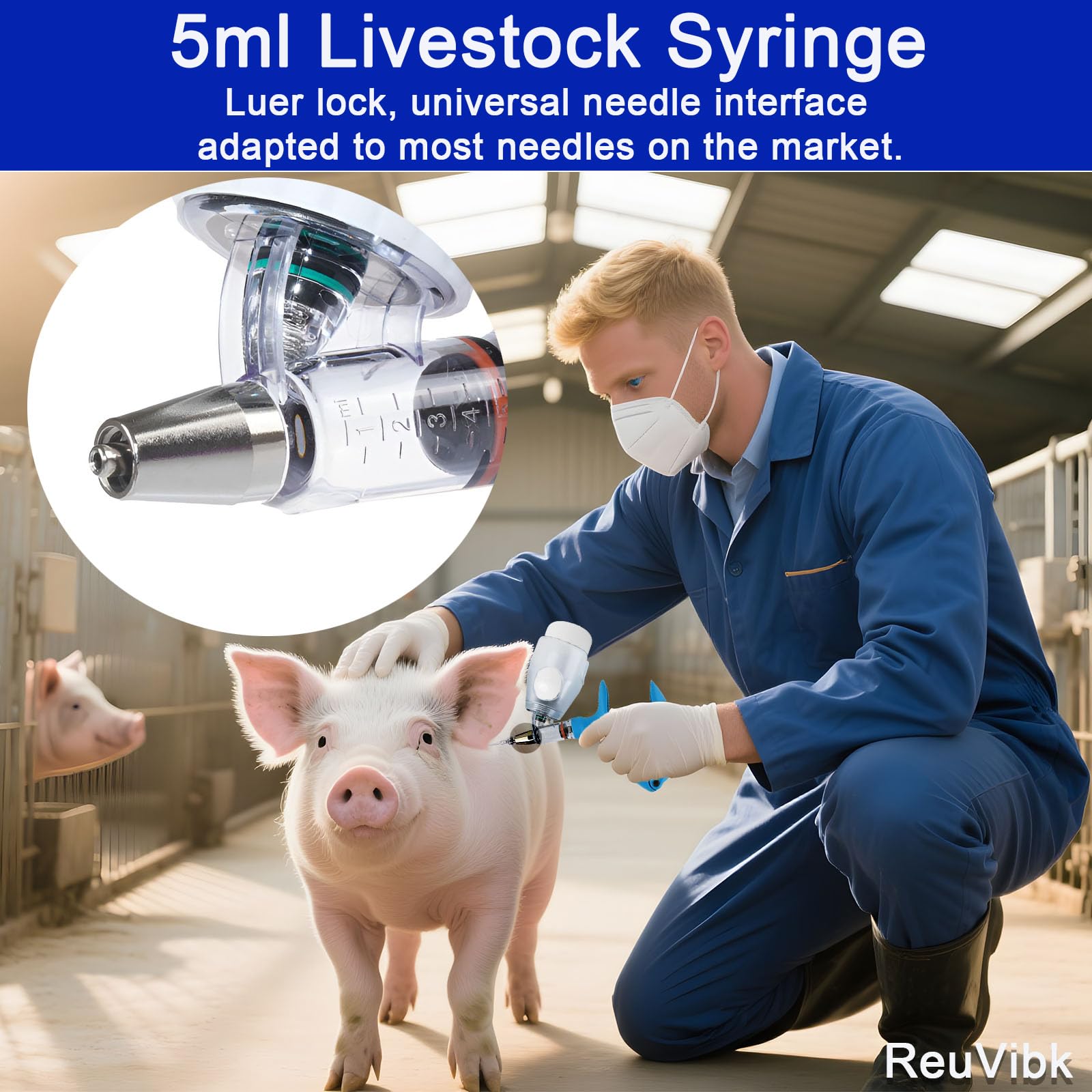Durable construction features stainless steel needles for long-lasting performance.
