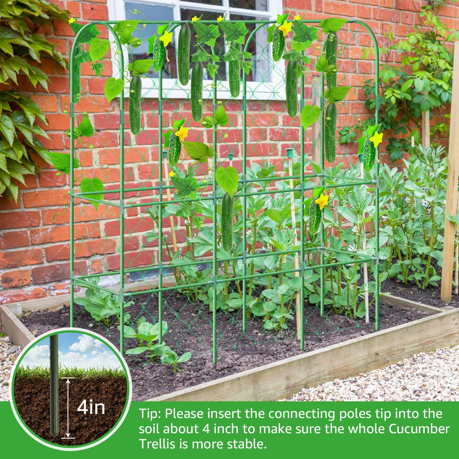 REVICOAR 65 by 48 inch footprint fits compact garden spaces