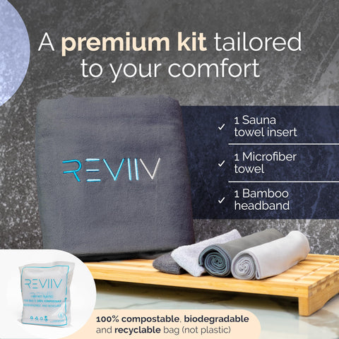 REVIIV microfiber face cloth adds gentle drying and prep between heat cycles