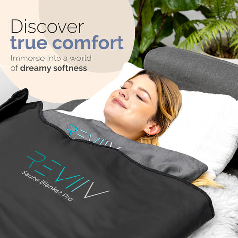 REVIIV ultra-plush towel insert provides soft comfort during infrared sessions