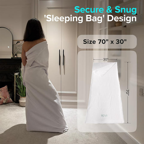 REVIIV 2-pack sauna towel wrap keeps you dry and organized.