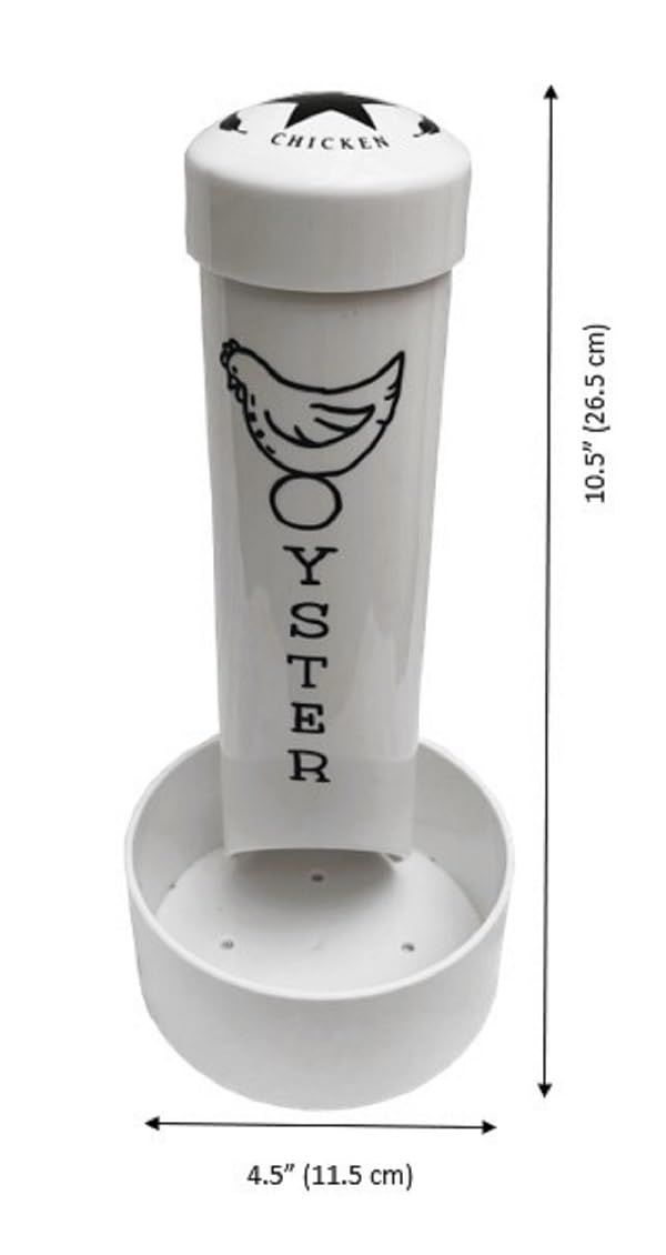 Revolutionary Chicken grit feeder supports digestion for non free-range flocks.