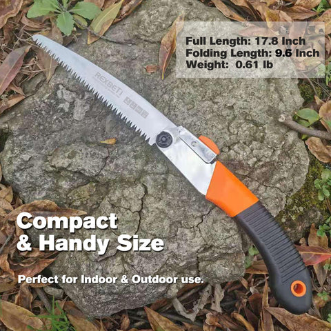 REXBETI folding saw aggressive 7TPI teeth deliver fast sawing performance.