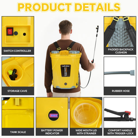 RexLeLXB 5.3 gallon tank supports long work sessions without frequent refills.