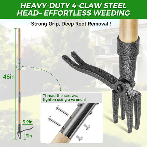RexWeed stand-up weeding tool in action for easy weeding