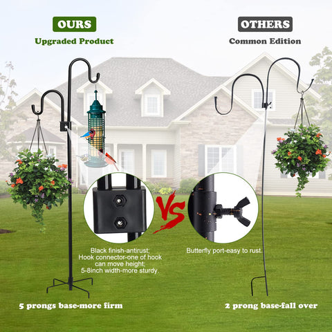 Rexwnadu black powder-coated finish delivers durable, elegant garden hardware.