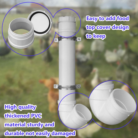 Rexwnadu easy-installation kit with rings and screws for quick setup.