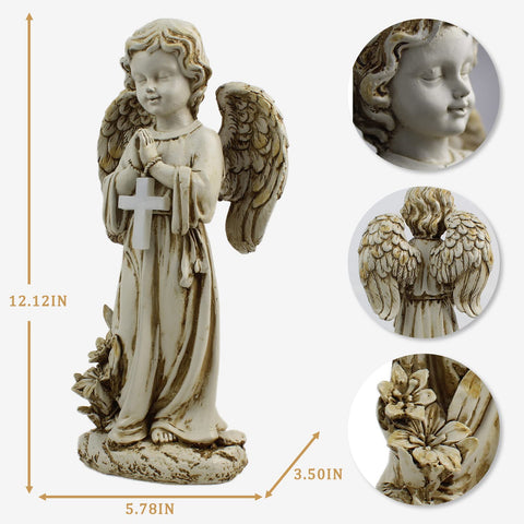 Rezpuao porch yard angel decor enhances entryways and porches.