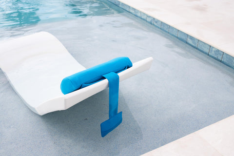 REZVANI Mountain Mist pillow ideal for spa or poolside lounging.