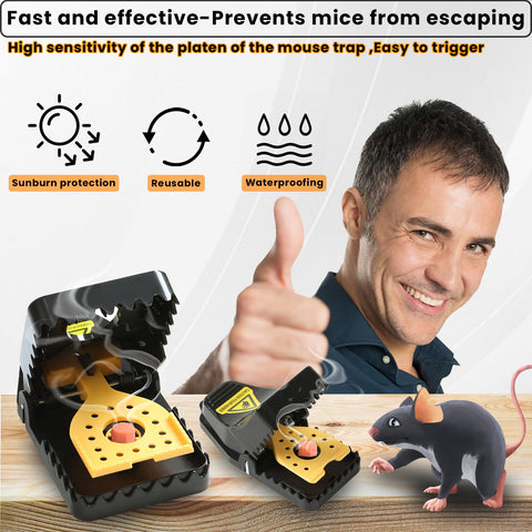 RGBRW mouse traps for easy release of captured mice after use.