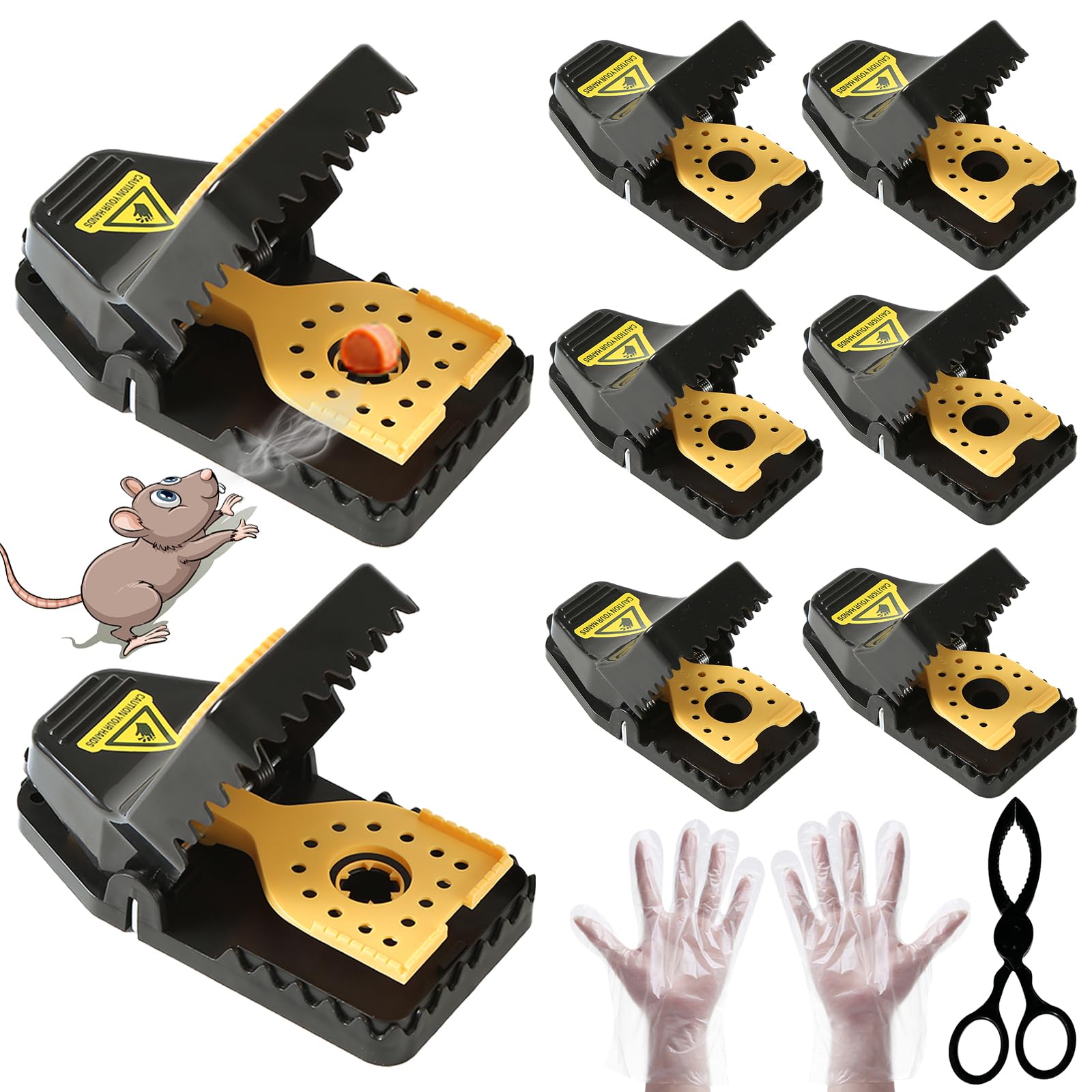 RGBRW mouse traps with quick-effect large trap for fast indoor and outdoor catches.