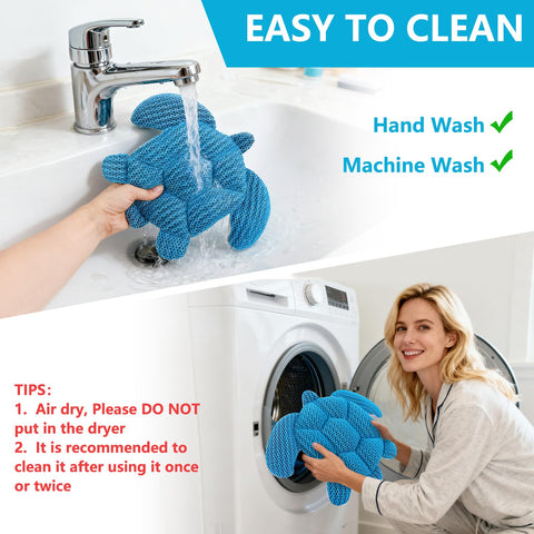 RGJ 2-pack easy-clean sponge ready for rinse and reuse