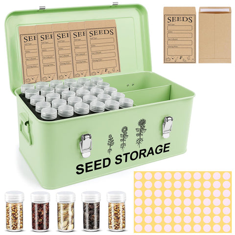 RGJ 60-slot seed storage organizer lid view for secure seed storage.