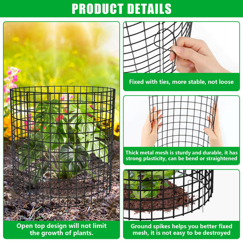 RGJ bunny barrier in action prevents rabbits from nibbling vegetables