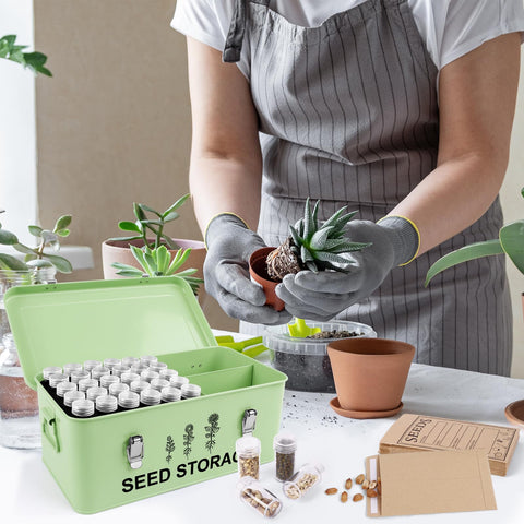 RGJ desk organizer for garden tools and seeds keeps surfaces tidy.
