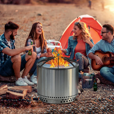 RGJ compatible with most 27-inch round pits for outdoor warmth.