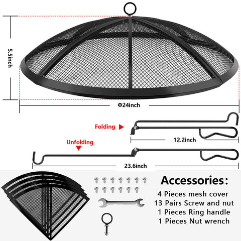 RGJ close-up of stainless steel mesh and 12 support rods for heat resistance and durability.
