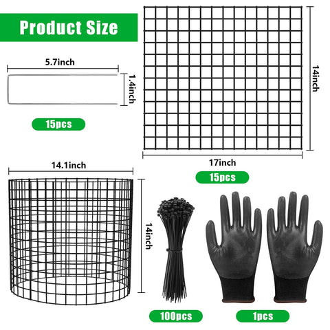 RGJ ground stakes setup secures the cage firmly in the soil