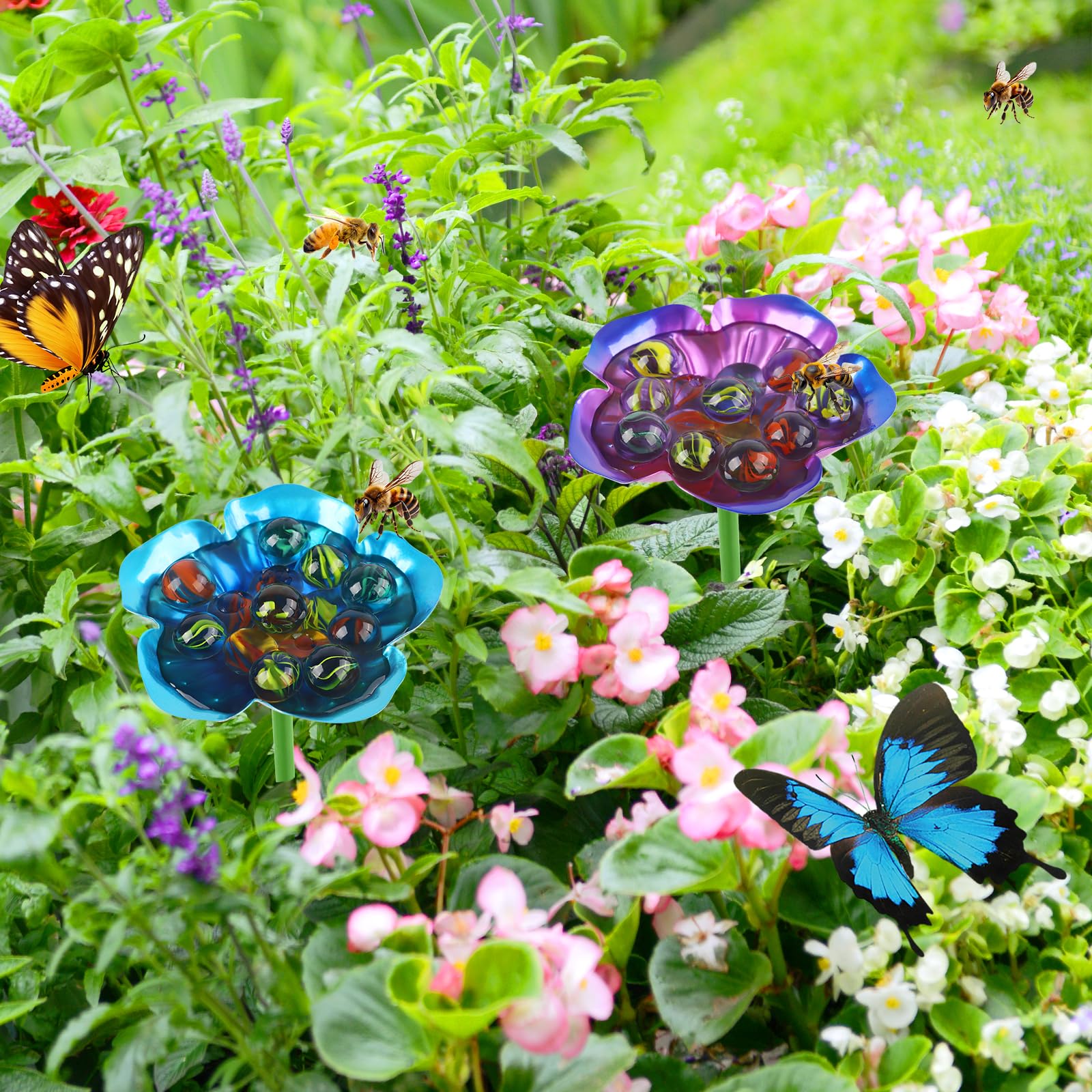 RGJ outdoor bee waterer suits flower pots and courtyards