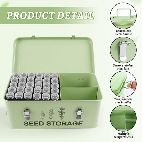 RGJ padded sponge compartments cradle seed bottles to reduce movement.