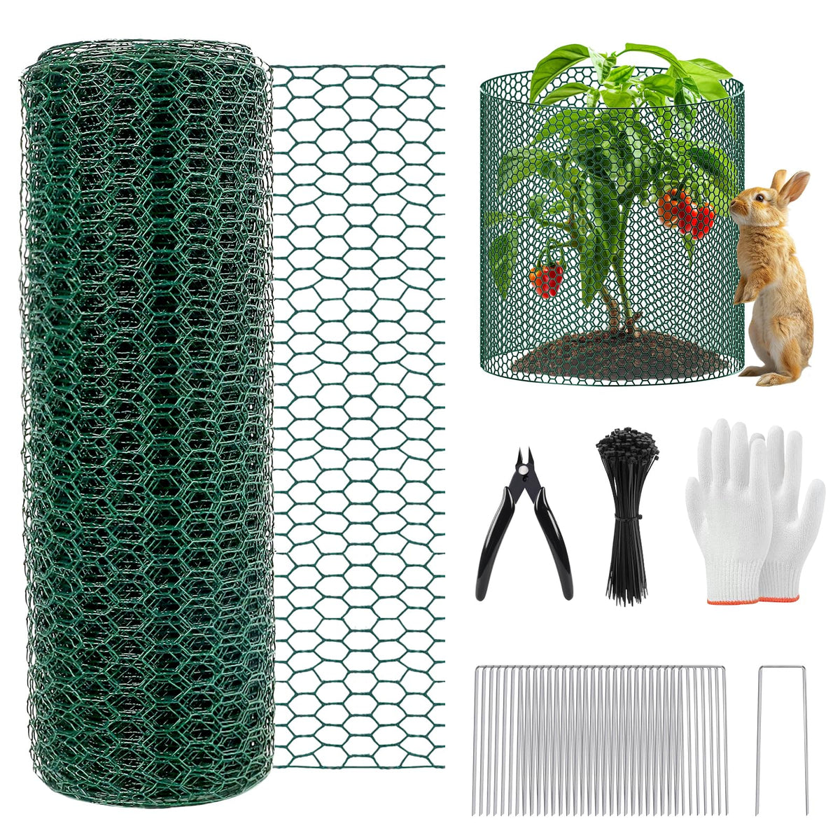 RGJ plant protector roll for DIY sizing to fit various plants.