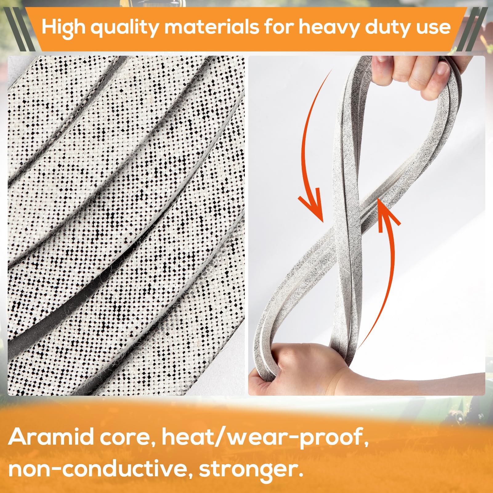 RGQSUN aramid-neoprene belt offers durable material for long-lasting operation