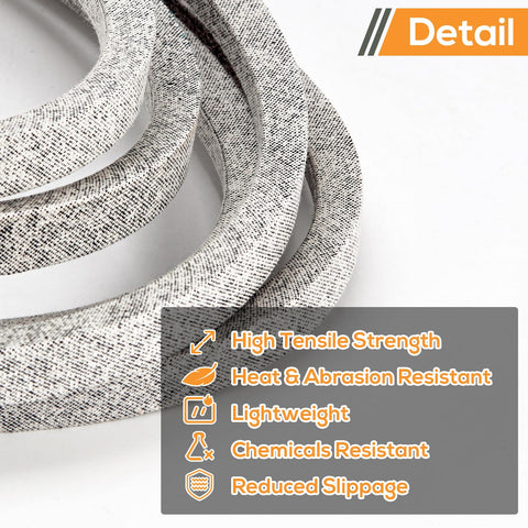 RGQSUN drive belt supports L100, D100 to D130 for reliable outdoor work
