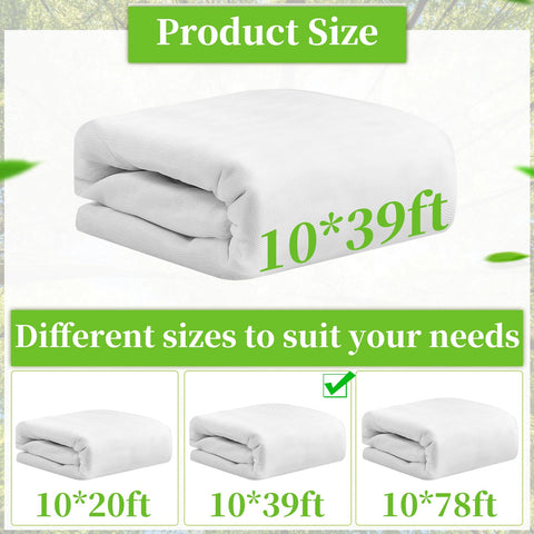 RGQSUN 3x12 m netting roll ready to cover beds and containers