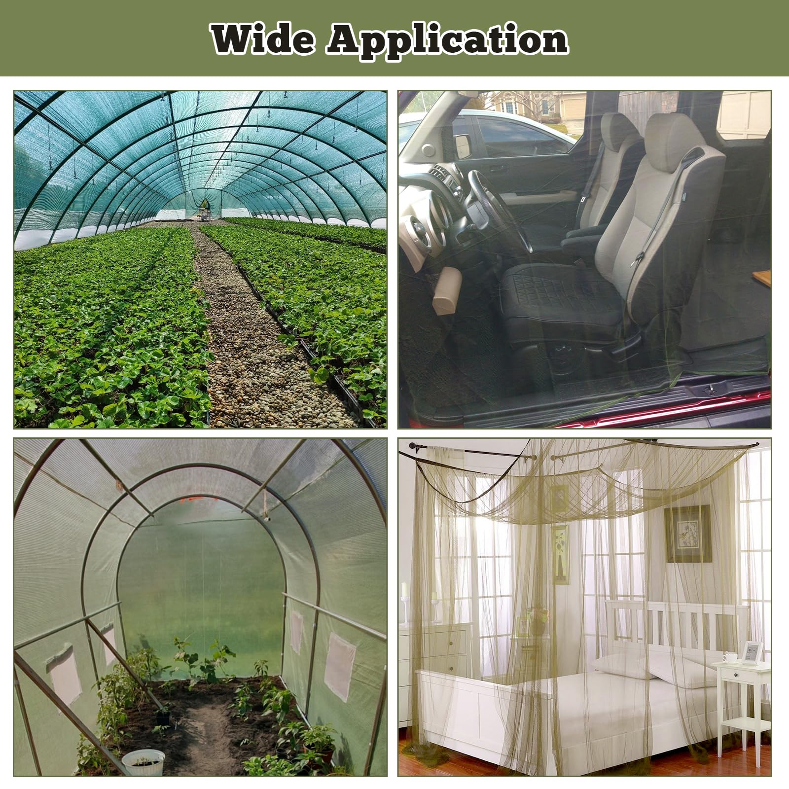 RGQSUN netting for hunting blinds provides a clear view with insect protection.
