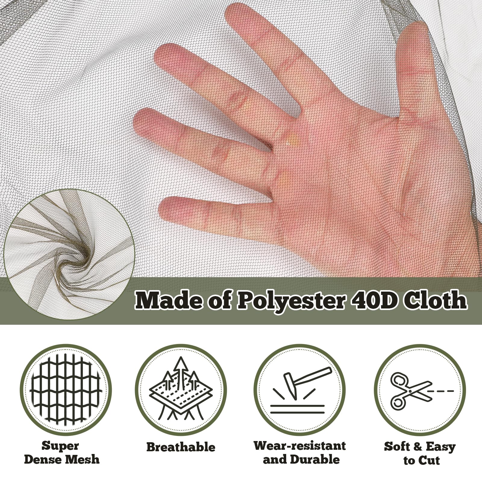 RGQSUN outdoor netting delivers durable protection for gardens and patios.