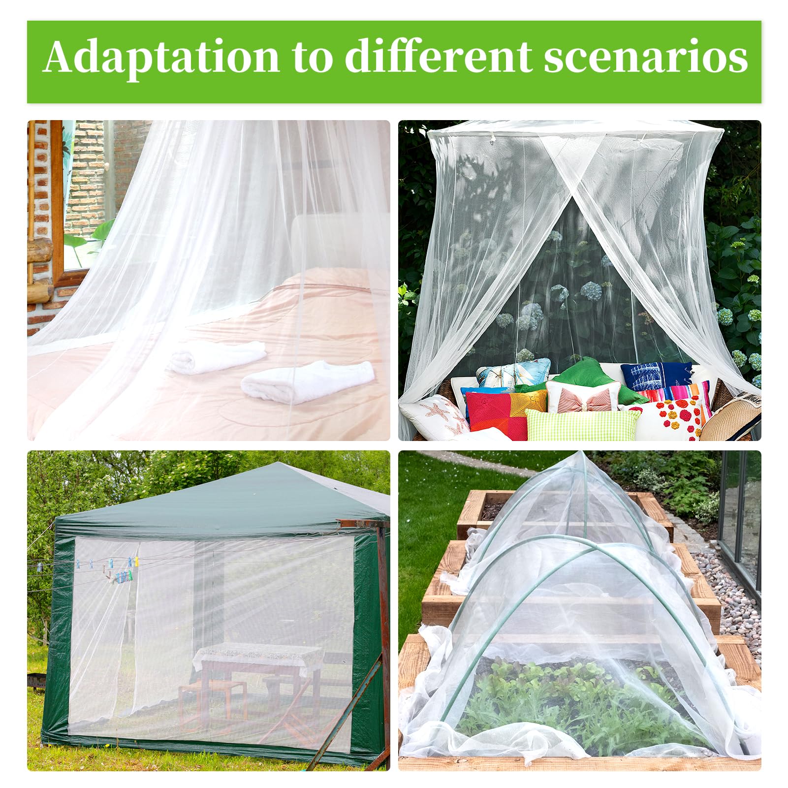 RGQSUN clear view netting helps monitor plant progress while keeping pests out