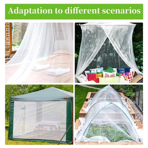 RGQSUN clear view netting helps monitor plant progress while keeping pests out