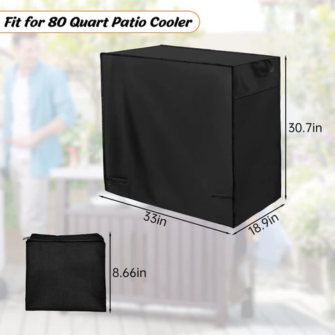 RGQSUN waterproof 420D Oxford fabric with coating shields contents from rain and splashes.