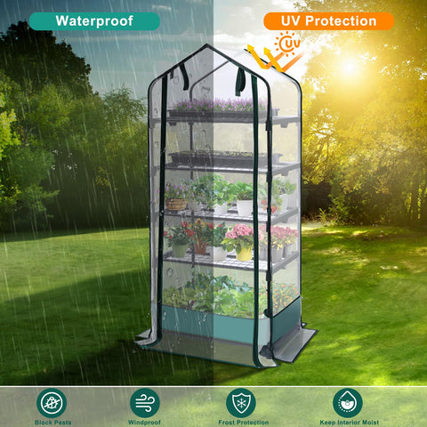RHAHA portable greenhouse with zippered door for easy gardening