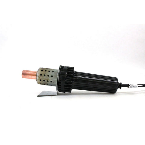 Rhinehart Devel Dehorner Electric X-30 safety guard and blade enable precise dehorning.
