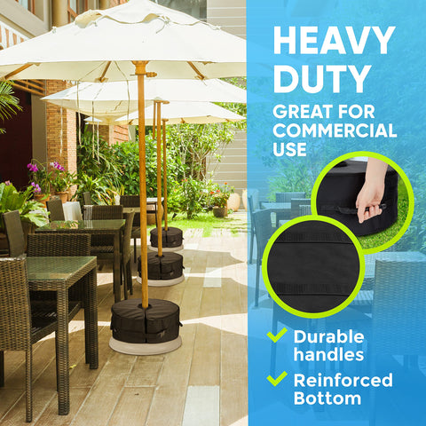 Rhino BaseMate sleek black finish complements patio decor and practicality.