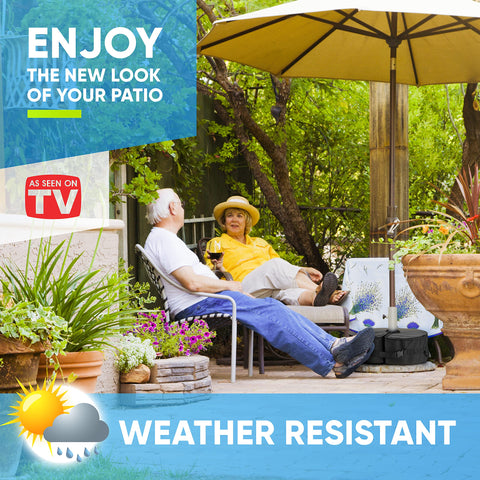 Rhino BaseMate stable base for any offset or cantilever umbrella style.