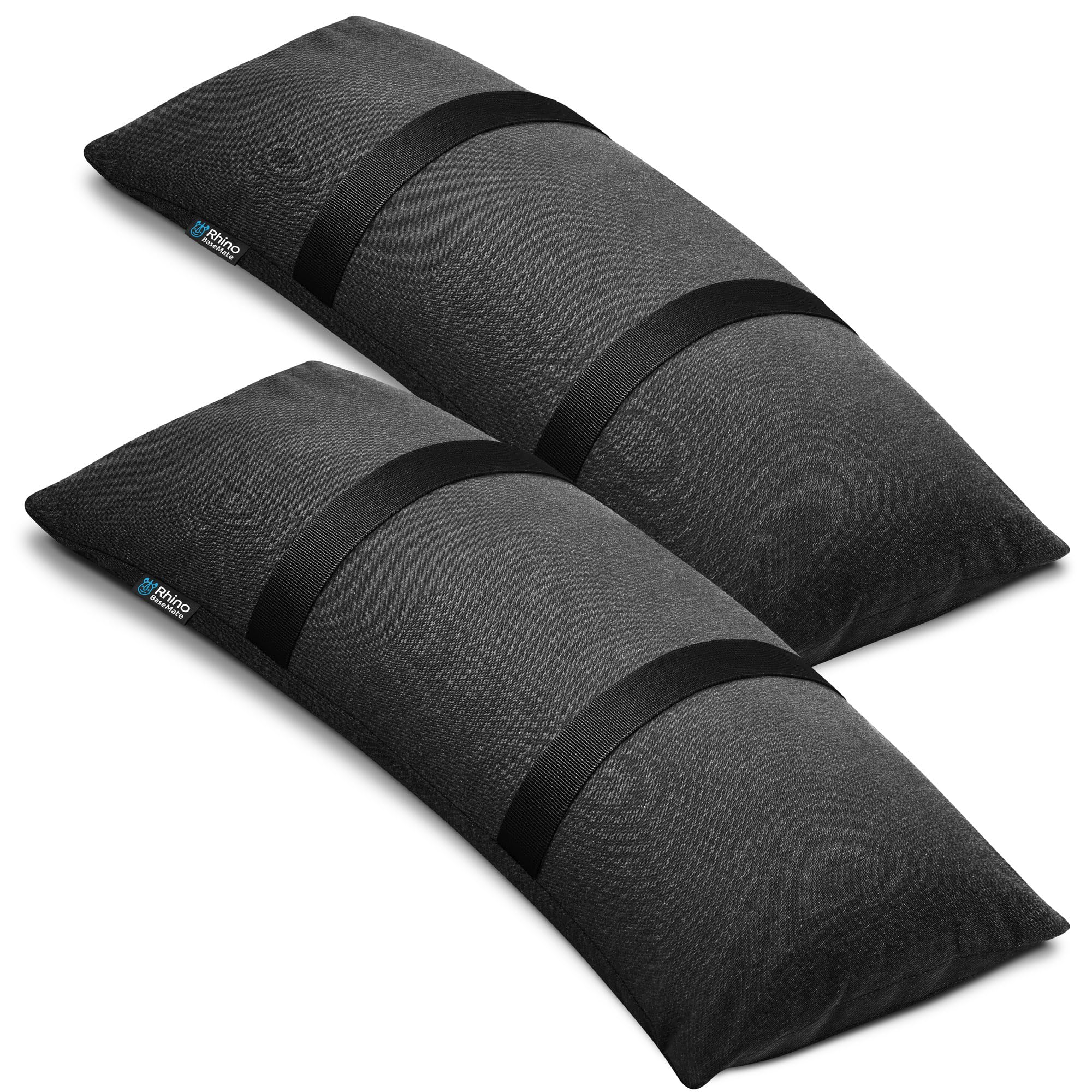 Rhino BaseMate arch design umbrella base weight adds stability in windy conditions.