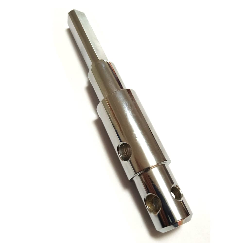 Rhking two-stage auger adapter precise alloy steel for secure drill attachment.