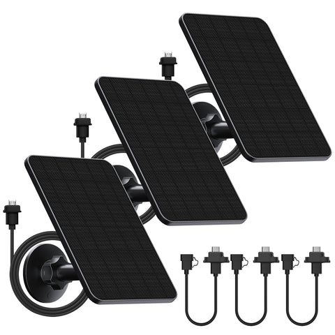 Rhorawill 4W solar panel powering Blink Outdoor cameras in daylight